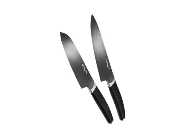 Onyxâ¢ 2-dele kokke-santoku knivsæt